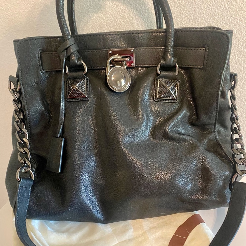 Michael Kors Tote with Unique Black Hardware